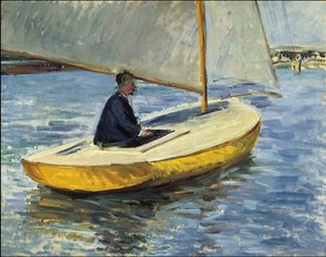 黄色いボート 作： Gustave Caillebotte